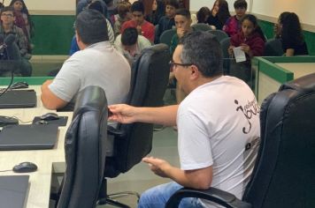 Foto - Visita dos alunos do Sétimo Ano