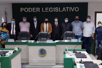 Posse da Mesa Diretora para o ano de 2022 da Câmara Municipal de Albertina /MG.