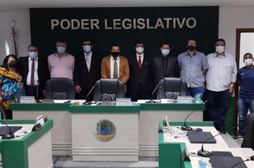 Posse da Mesa Diretora para o ano de 2022 da Câmara Municipal de Albertina /MG.