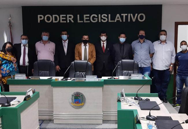 Posse da Mesa Diretora para o ano de 2022 da Câmara Municipal de Albertina /MG.