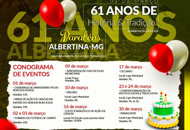 Aniversário de 61 anos