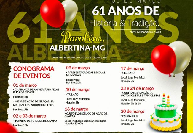 Aniversário de 61 anos